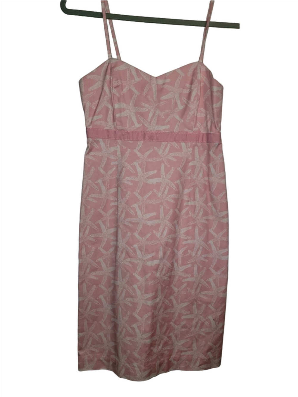 VINEYARD VINES Starfish Print Pink Cotton Sundress Size 0